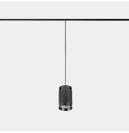 LedsC4 - Luminaria colgante Iris Hoop 50° bajo voltaje 17.3 blanco cálido 3000K CRI 90 ON-OFF negro/gris/transparente 2002lm