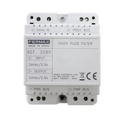 FERMAX - Filtro DUOX PLUS 24VDC carril DIN-4