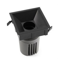 FARO - Empotrable DEEP78 C negro 15° 3000K CRI95 honeycomb