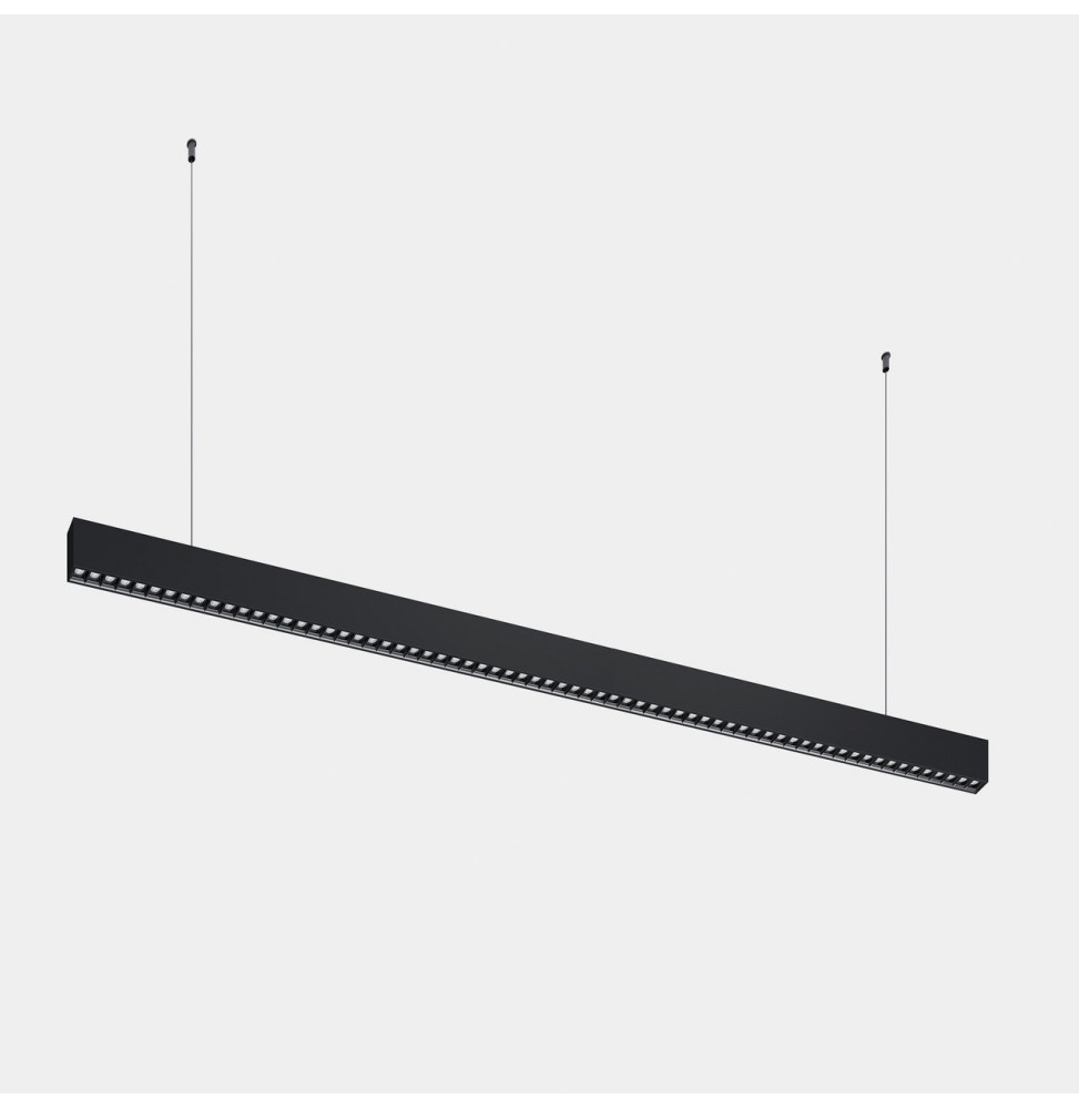 LedsC4 - Luminaria lineal Infinite Slim individual colgante 1680mm 43.1 4000K CRI 90 ON-OFF negro IP40 5496lm