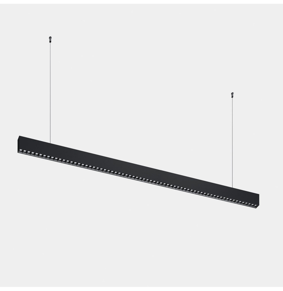 LedsC4 - Luminaria lineal Infinite Slim individual colgante 1680mm 43.1 4000K CRI 90 DALI-2/PUSH negro IP40 5496lm