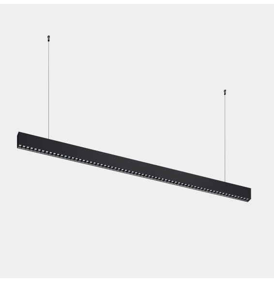LedsC4 - Luminaria lineal Infinite Slim individual colgante 1680mm 43.1 4000K CRI 90 DALI-2/PUSH negro IP40 5496lm