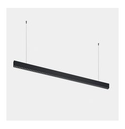 LedsC4 - Luminaria lineal Infinite Slim individual colgante 1680mm 43.1 4000K CRI 90 DALI-2/PUSH negro IP40 5496lm