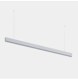 LedsC4 - Luminaria lineal Infinite Slim individual colgante 1680mm 43.1 3000K CRI 90 DALI-2/PUSH anodizado gratado IP40 4423lm