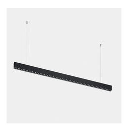 LedsC4 - Luminaria lineal Infinite Slim individual colgante 1680mm 43.1 3000K CRI 90 DALI-2/PUSH negro IP40 4423lm
