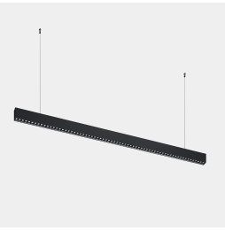 LedsC4 - Luminaria lineal Infinite Slim individual colgante 1680mm 43.1 3000K CRI 90 ON-OFF negro IP40 5221lm
