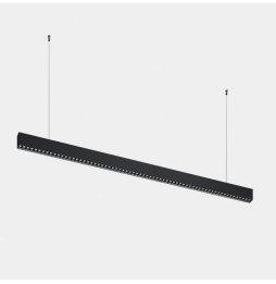 LedsC4 - Luminaria lineal Infinite Slim individual colgante 1680mm 43.1 3000K CRI 90 ON-OFF negro IP40 5221lm