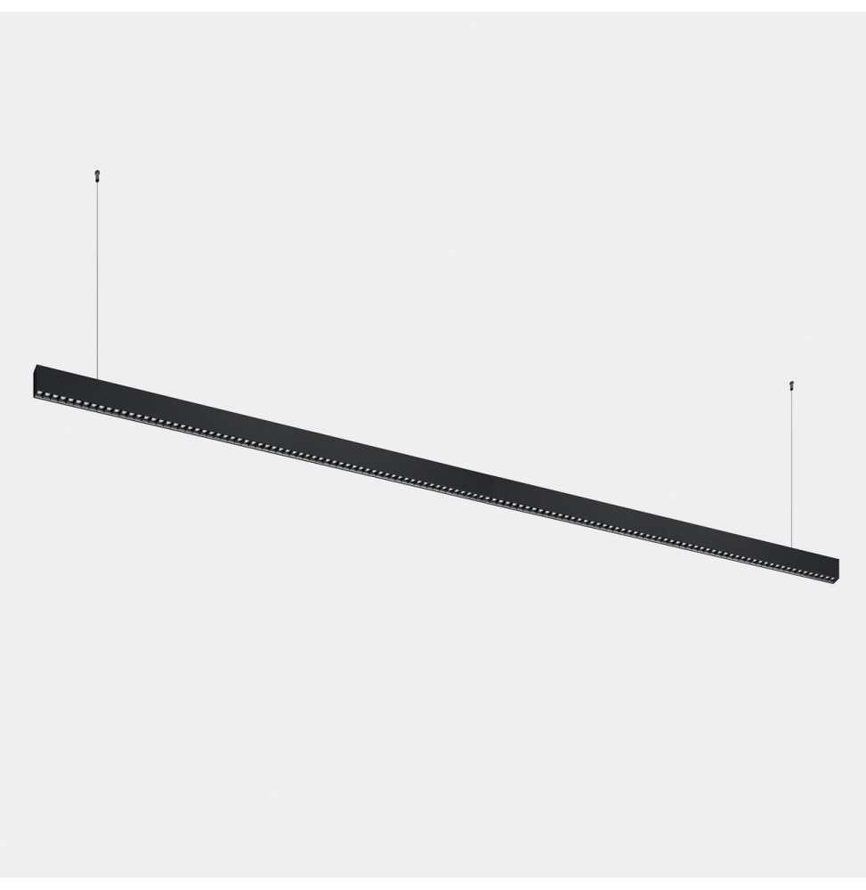 LedsC4 - Luminaria lineal Infinite Slim continuidad colgante 2800mm 71.4 4000K CRI 90 ON-OFF negro IP40 7760lm