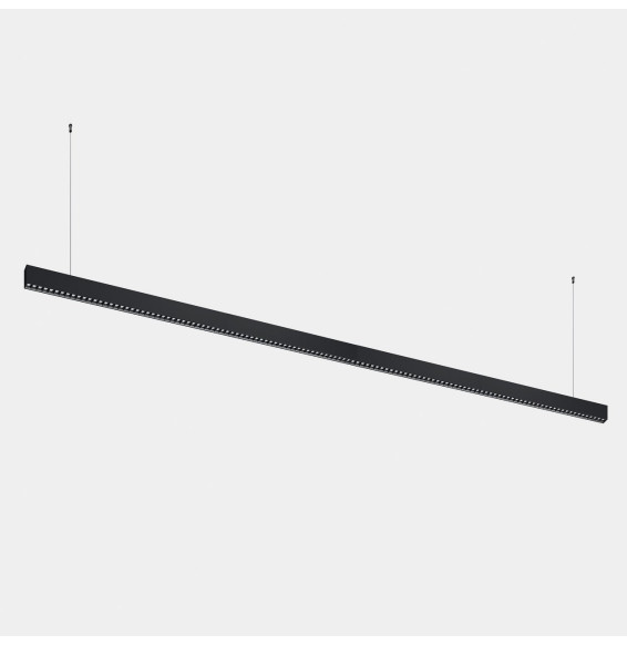 LedsC4 - Luminaria lineal Infinite Slim continuidad colgante 2800mm 71.4 4000K CRI 90 ON-OFF negro IP40 7760lm