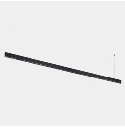 LedsC4 - Luminaria lineal Infinite Slim continuidad colgante 2800mm 71.4 4000K CRI 90 ON-OFF negro IP40 9160lm