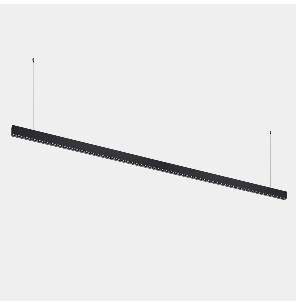 LedsC4 - Luminaria lineal Infinite Slim continuidad colgante 2800mm 71.4 3000K CRI 90 DALI-2/PUSH negro IP40 7372lm LedsC4 - Luminaria lineal Infinite Slim continuidad colgante 2800mm 71.4 3000K CRI 90 DALI-2/PUSH negro IP40 7372lm