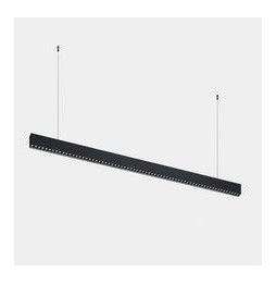 LedsC4 - Luminaria lineal Infinite Slim continuidad colgante 1680mm 43.1 4000K CRI 90 ON-OFF negro IP40 4656lm