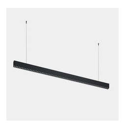 LedsC4 - Luminaria lineal Infinite Slim continuidad colgante 1680mm 43.1 3000K CRI 90 DALI-2/PUSH negro IP40 5221lm