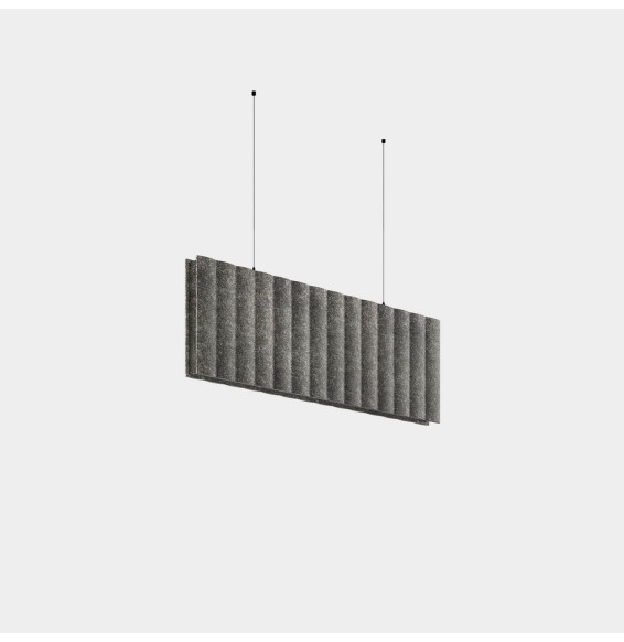 LedsC4 - Luminaria lineal Infinite Pro 1136mm suspendido Acoustic Opticell 22.4 TW 2700-6500K CRI 80 DALI DT8 & DALI D4i Fieltro