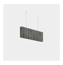 LedsC4 - Luminaria lineal Infinite Pro 1136mm suspendido Acoustic Opticell 15.8 3000K CRI 90 DALI-2/PUSH Fieltro gris oscuro IP4