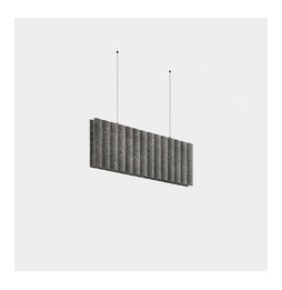 LedsC4 - Luminaria lineal Infinite Pro 1136mm suspendido Acoustic Opal 18.9 3000K CRI 90 ON-OFF Fieltro gris oscuro IP40 1793lm