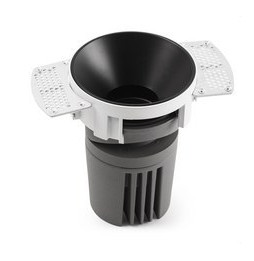 FARO - Empotrable DEEP78 R sin marco negro 15° 3000K CRI95 spread