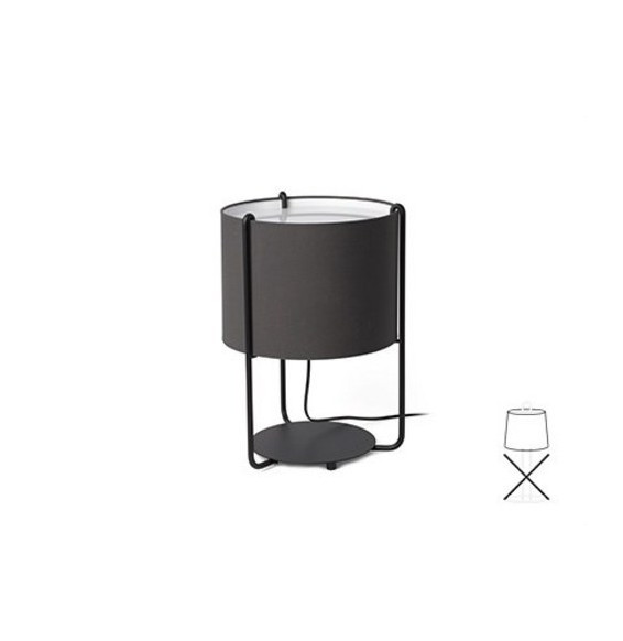 FARO - Pantalla DRUM diámetro 300x220x diámetro 300 antracita SM