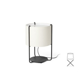 FARO - Pantalla DRUM diámetro 300x220x diámetro 300 beige SM