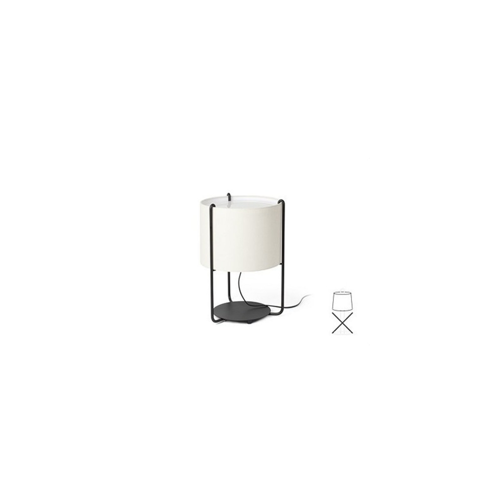 FARO - Pantalla DRUM diámetro 300x220x diámetro 300 beige SM