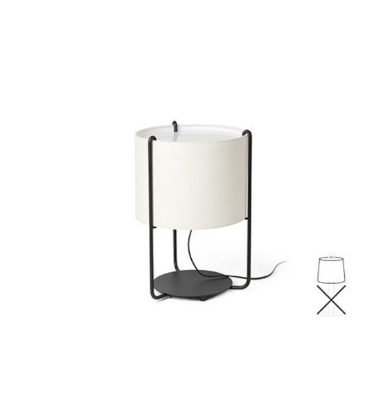 FARO - Pantalla DRUM diámetro 300x220x diámetro 300 beige SM