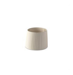 FARO - Pantalla encintada E27 diámetro 215x160x diámetro 190 beige
