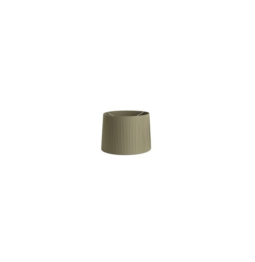 FARO - Pantalla encintada E27 diámetro 500x350x diámetro 450 verde oliva + difusor