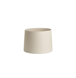 FARO - Pantalla encintada E27 diámetro 500x350x diámetro 450 beige + difusor