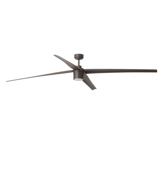 FARO - Ventilador ATTOS diámetro 2130mm marrón 4 palas LED 20W 3000K