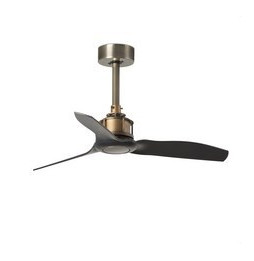 FARO - Ventilador JUST FAN XS diámetro 810mm oro viejo 3 palas negras
