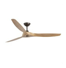 FARO - Ventilador MOREA diámetro 1520mm marrón claro 3 palas