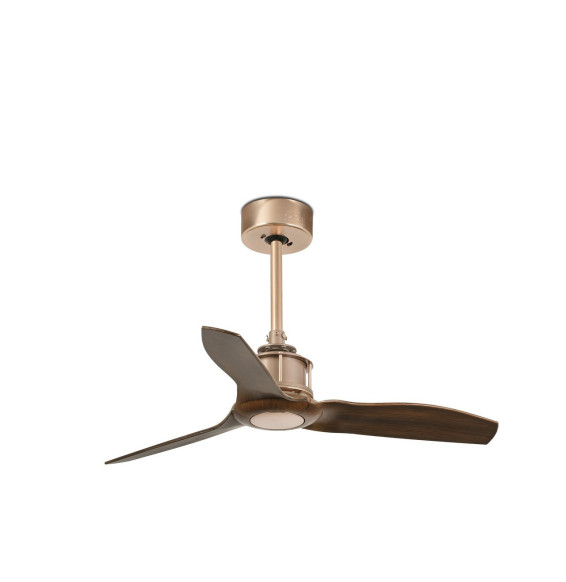 FARO - Ventilador JUST FAN XS diámetro 810mm cobre 3 palas madera