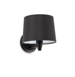 FARO - Aplique CONGA negro E27 diámetro 215x160 negro