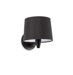 FARO - Aplique CONGA negro E27 diámetro 215x160 negro