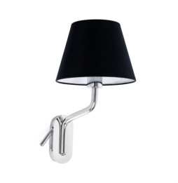 FARO - Aplique ETERNA cromo E27 15W lector derecha LED