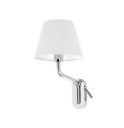 FARO - Aplique ETERNA cromo E27 15W lector izquierda LED