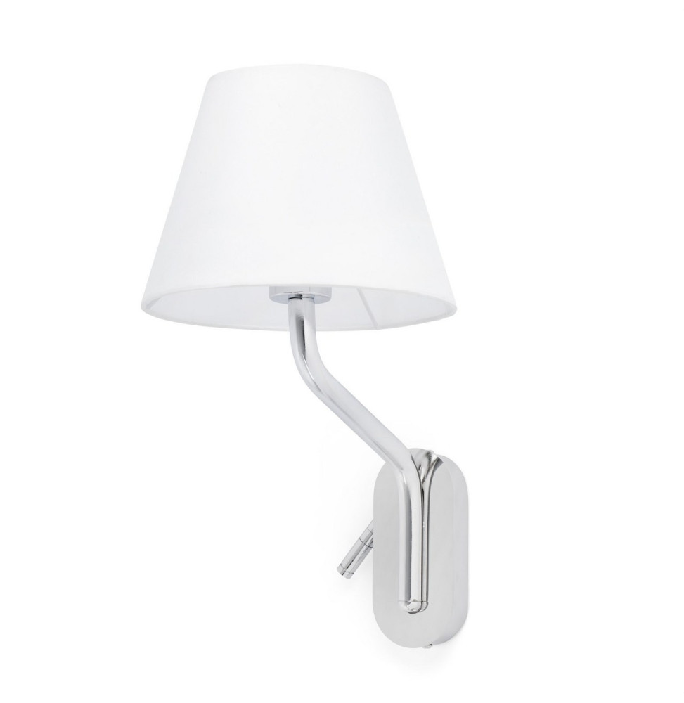FARO - Aplique ETERNA cromo E27 15W lector derecha LED