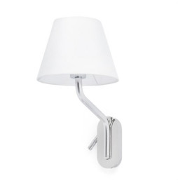 FARO - Aplique ETERNA cromo E27 15W lector derecha LED