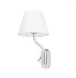 FARO - Aplique ETERNA cromo E27 15W lector derecha LED