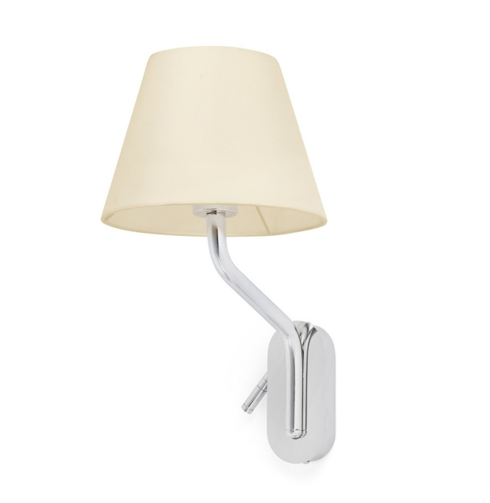 FARO - Aplique ETERNA cromo E27 15W lector derecha LED