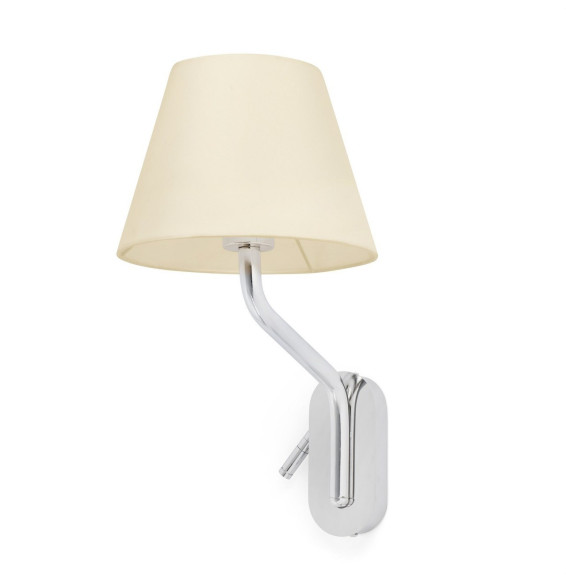 FARO - Aplique ETERNA cromo E27 15W lector derecha LED