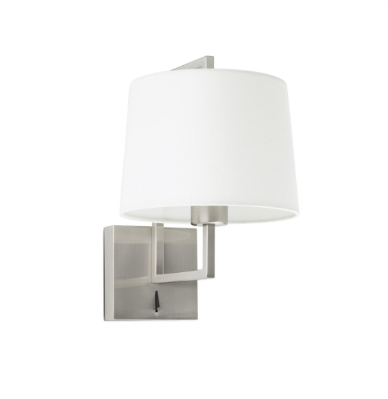 FARO - Aplique FRAME níquel mate pantalla blanca diámetro 215