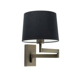 FARO - Aplique ARTIS articulado bronce pantalla negra