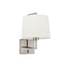 FARO - Aplique FRAME níquel mate pantalla beige diámetro 215