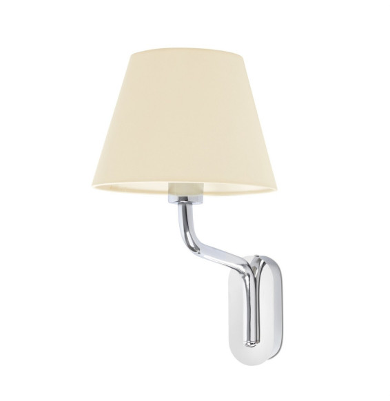 FARO - Aplique ETERNA cromo E27 15W pantalla beige