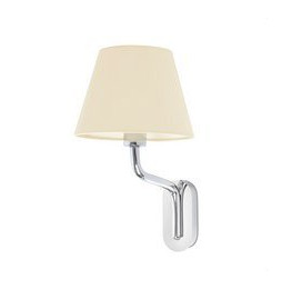 FARO - Aplique ETERNA cromo E27 15W pantalla beige