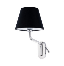 FARO - Aplique ETERNA cromo E27 15W lector izquierda LED