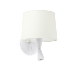 FARO - Aplique CONGA lector blanco E27 diámetro 215x160 blanco