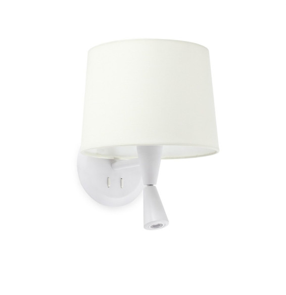 FARO - Aplique CONGA lector blanco E27 diámetro 215x160 blanco