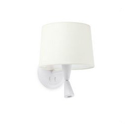 FARO - Aplique CONGA lector blanco E27 diámetro 215x160 blanco